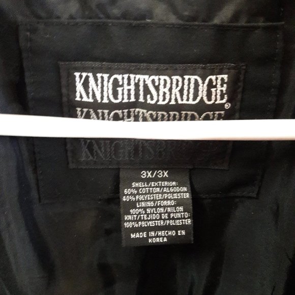 Mens Black Flying Jacket 3X - Picture 7 of 7